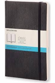 LIBRETA CLASICA TAPA BLANDA NEGRA L