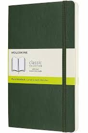 LIBRETA CLASICA TAPA BLANDA VERDE MUSGO L LISA