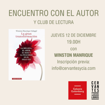 MADRID. Encuentro con el autor y club de lectura con Winston Manrique